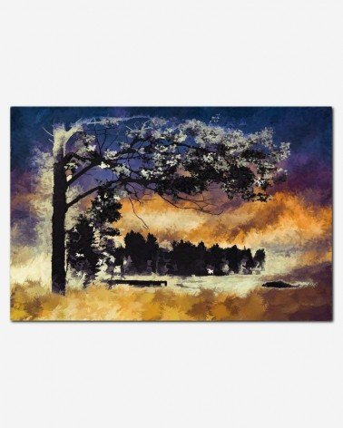 Paisagem abstrata Sunset - Ken E