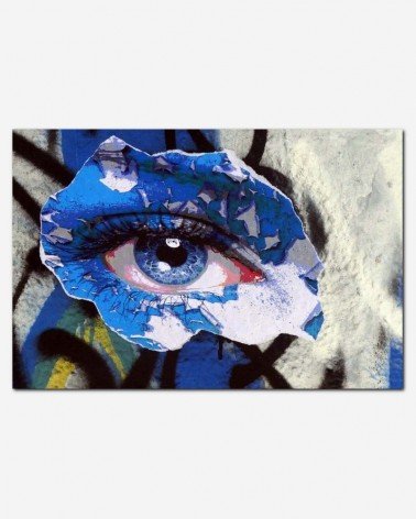 Blue Graffiti Eye - Linnaea Mallette