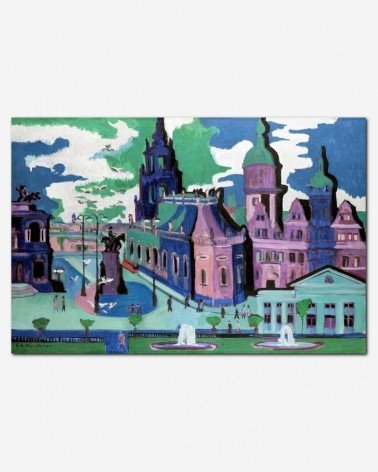 Vista de Dresden - Ernst Kirchner