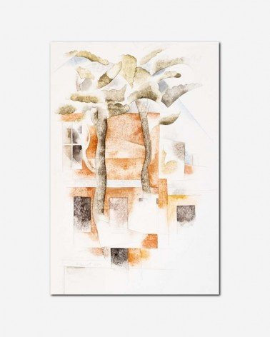 Aquarela abstrata vintage - Charles Demuth