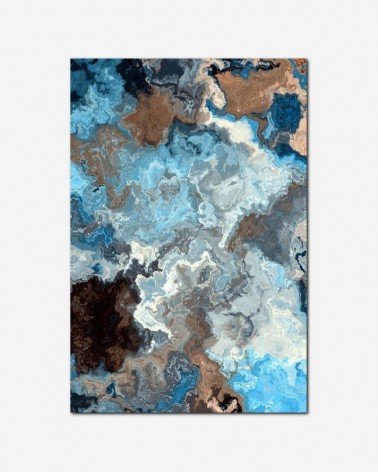 Abstrato - Blue Marbled - Martina Stokow