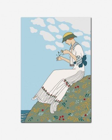 Mulher com flores - Karen Arnold