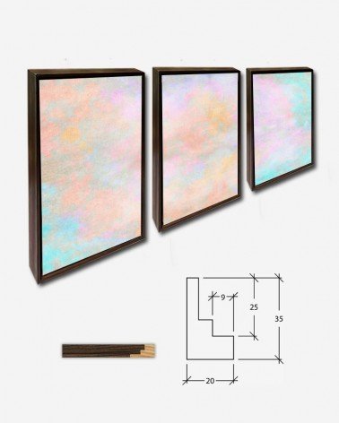 Trio Pintura abstrata Distressed - Karen Arnold