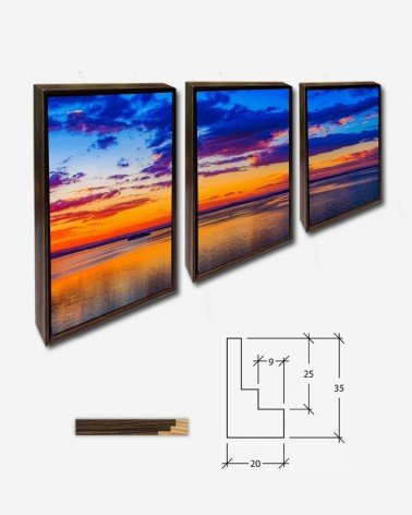 Trio Nuvens coloridas no pôr do sol - Nicole Avagliano