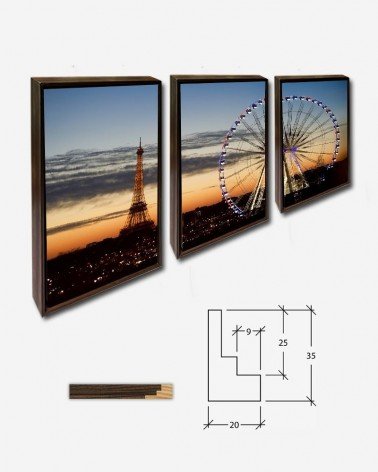 Trio Torre Eiffel e roda gigante - Jean Beaufort