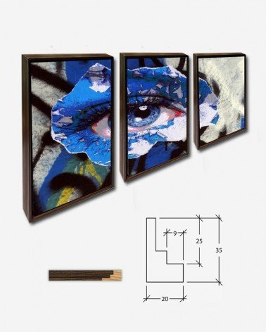 Trio Blue Graffiti Eye - Linnaea Mallette