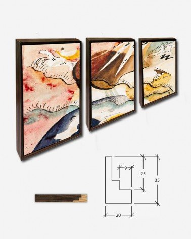 Trio Paisagem abstrata - Kandinsky