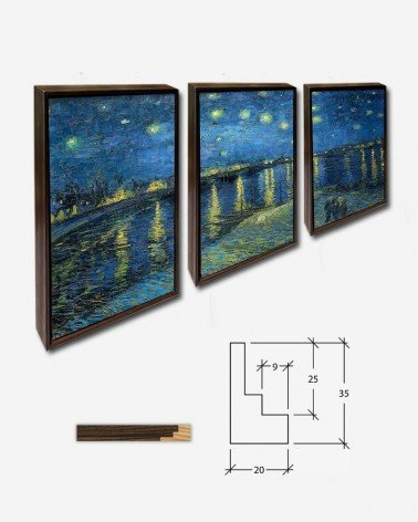 Trio Noite estrelada sobre o Rhone - Van Gogh
