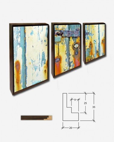 Trio Ferrugem abstrata