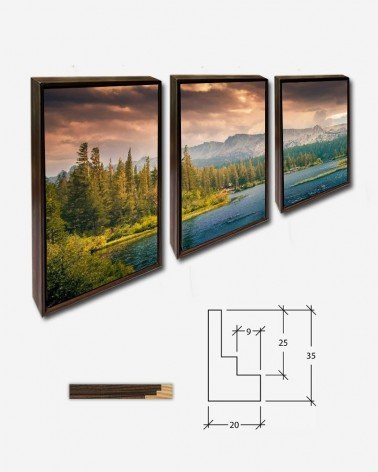 Trio Lago junto a montanha