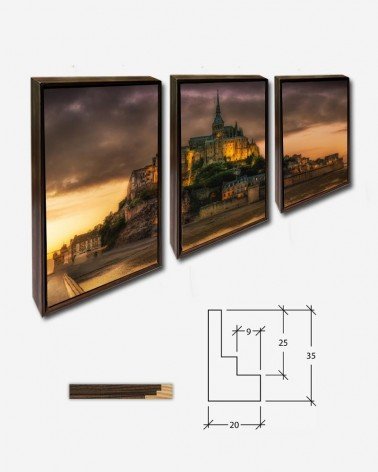 Trio Mont St Michel Sunset -  Jean Beaufort