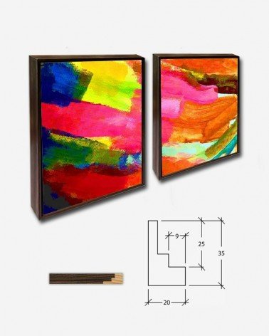 Duo Pinceladas abstratas - Linnaea Mallette