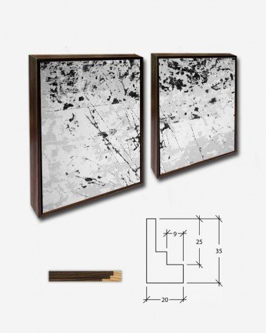 Duo Textura madeira Black and White - Ian L