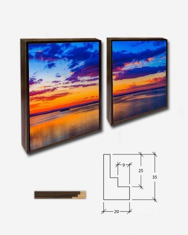 Duo Nuvens coloridas no pôr do sol - Nicole Avagliano