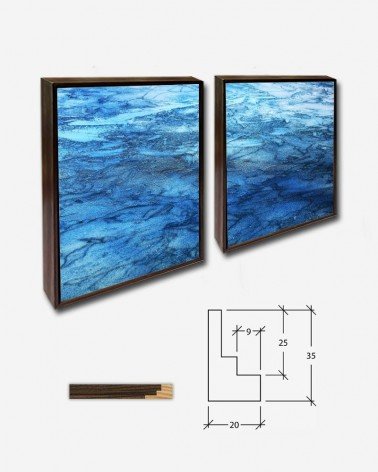 Duo Água congelada abstrata - Sheila Brown