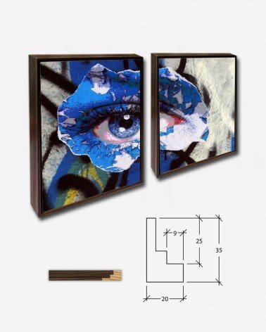Duo Blue Graffiti Eye - Linnaea Mallette