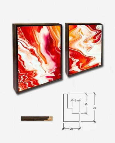 Duo Pintura acrílica abstrata - Dan Cristian