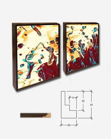 Duo Colorido abstrato - Dan Cristian