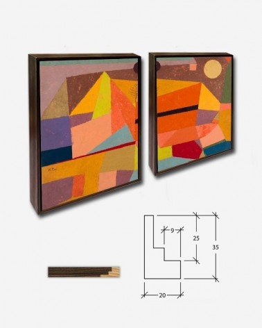 Duo Paisagem de montanha - Paul Klee