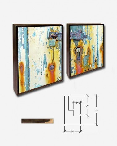 Duo Ferrugem abstrata