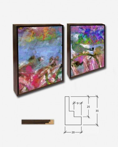 Duo Pássaro abstrato - Linnaea Mallette