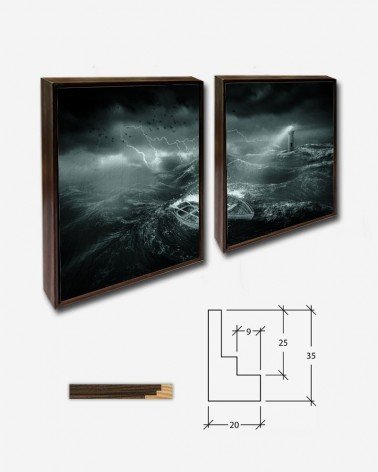 Duo Barco em mar tempestuoso - George Hodan